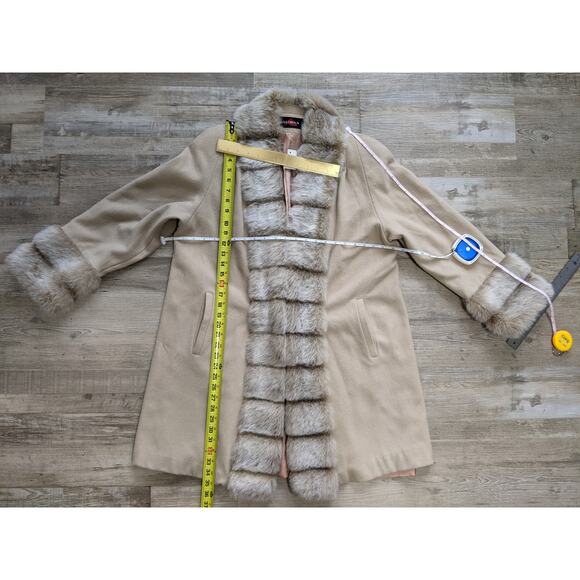 LN Vintage Alorna 80% wool faux fur coat - Picture 6 of 7